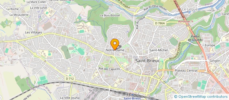 localisation de l'entreprise ASSPOUR LA RECHERCHE ET DEVELOPPEMENT DE LA MUSIQUE à SAINT-BRIEUC