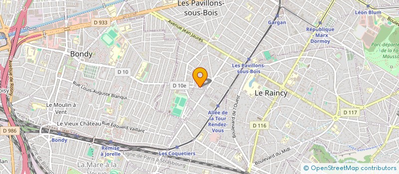 localisation de l'entreprise ASSRB  LES PAVILLONS-SOUS-BOIS