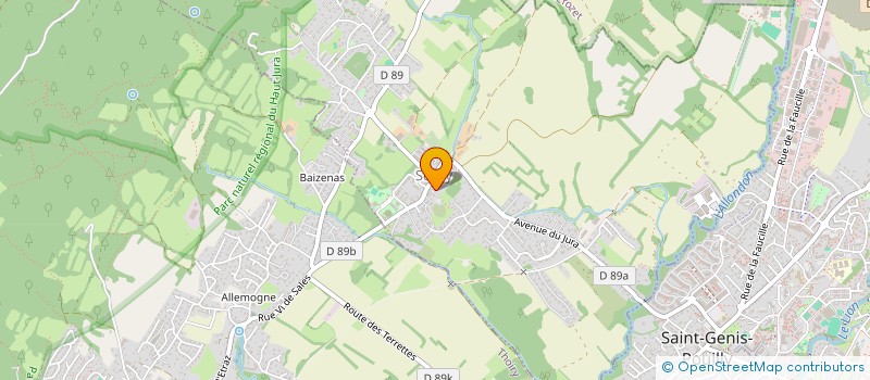 localisation de l'entreprise ASSSP DOJO PERON  PERON