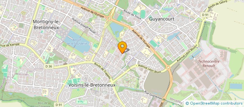 localisation de l'entreprise ASSTEC II à VOISINS-LE-BRETONNEUX