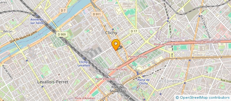 localisation de l'entreprise ASSTECH à CLICHY