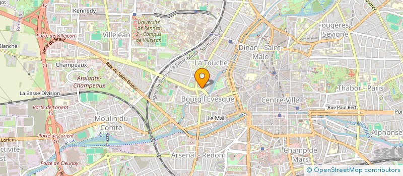 localisation de l'entreprise ASSU GROUPE BREIZH CLINIC  RENNES