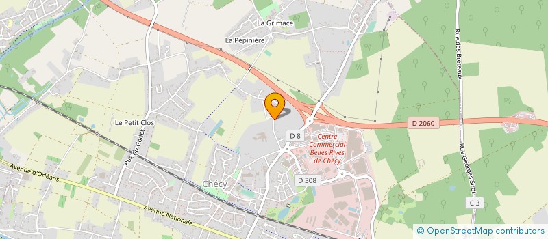 localisation de l'entreprise ASSU GROUPE THELEM ASSURANCES à CHECY
