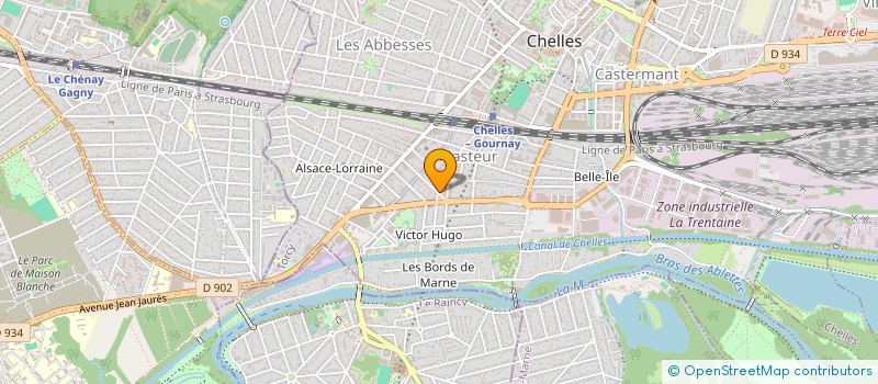 localisation de l'entreprise ASSUDECO à CHELLES
