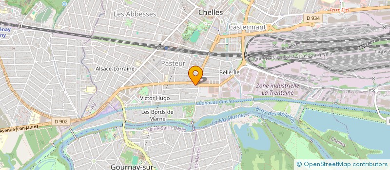 localisation de l'entreprise ASSUJETTI UNIQUE USB SANTE  CHELLES