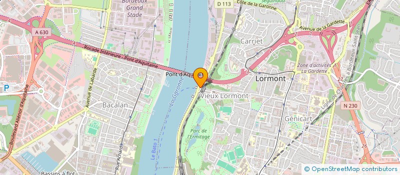 localisation de l'entreprise ASSUR 33  LORMONT