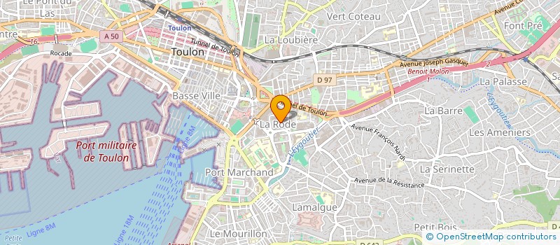 localisation de l'entreprise ASSUR'83  TOULON