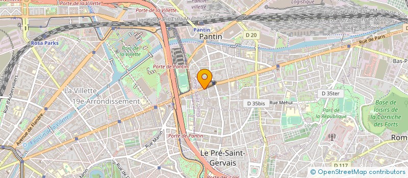 localisation de l'entreprise ASSUR-BAT à PANTIN