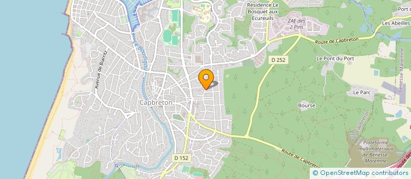 localisation de l'entreprise ASSUR'CAP  CAPBRETON