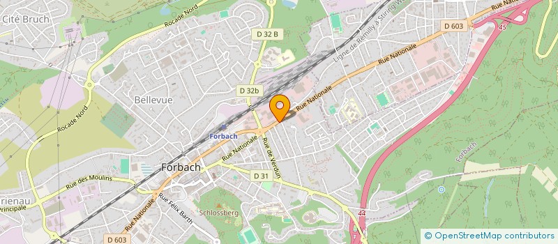 localisation de l'entreprise ASSUR CONSEIL  FORBACH