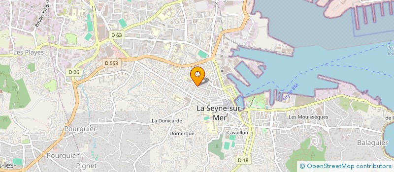 localisation de l'entreprise ASSUR PROTECT COURTAGE à LA SEYNE-SUR-MER