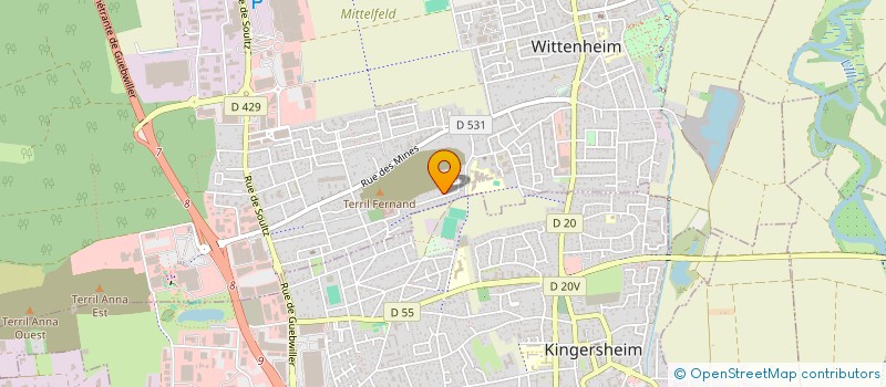 localisation de l'entreprise ASSUR TAXI  WITTENHEIM