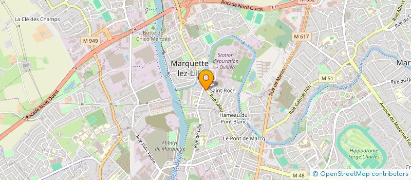 localisation de l'entreprise ASSUR'WASH à MARQUETTE-LEZ-LILLE