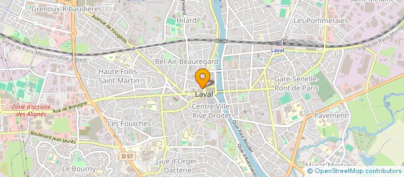 localisation de l'entreprise ASSURA à LAVAL