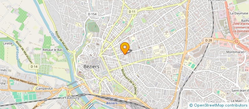 localisation de l'entreprise ASSURAAA à BEZIERS