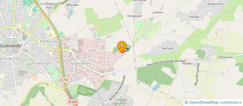 localisation de l'entreprise ASSURANCE ATLANTIQUE OUEST SARL  GUERANDE