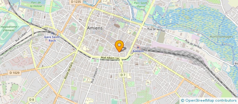 localisation de l'entreprise ASSURANCE BRUNET D AVOUT  AMIENS