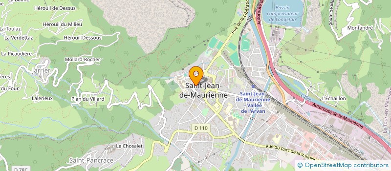 localisation de l'entreprise ASSURANCE DES VALLEES à SAINT-JEAN-DE-MAURIENNE