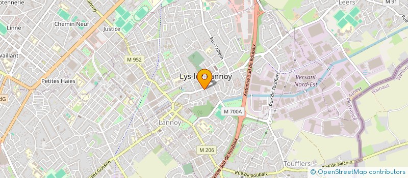 localisation de l'entreprise ASSURANCE MINE  LYS-LEZ-LANNOY