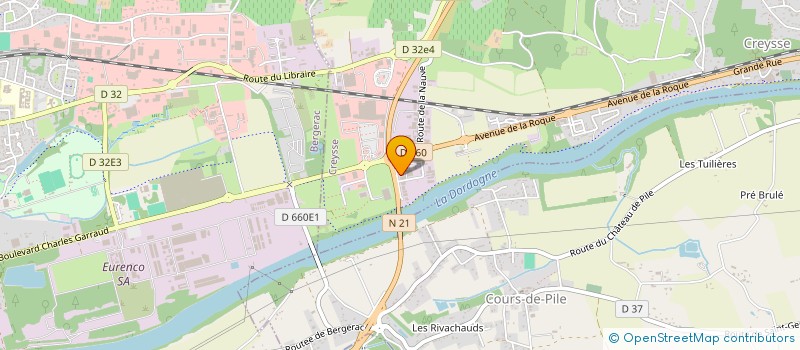 localisation de l'entreprise ASSURANCE NOUVELLE AQUITAINE II  CREYSSE