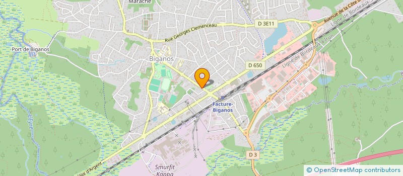 localisation de l'entreprise ASSURANCE RETRAITE AVENIR 2000  BIGANOS