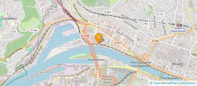 localisation de l'entreprise ASSURANCE SERVICE à ROUEN