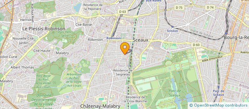 localisation de l'entreprise ASSURANCE & SPECTACLE à SCEAUX