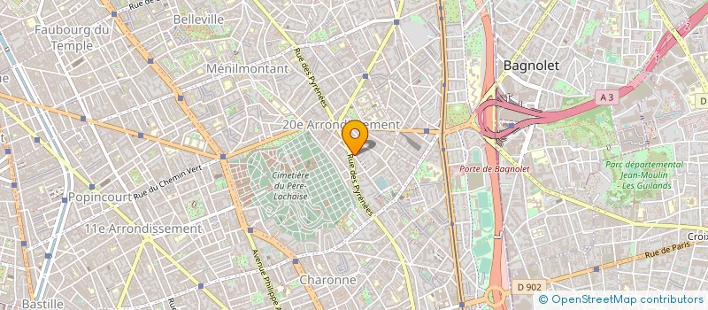 localisation de l'entreprise ASSURANCE VIEILLESSE DES ARTISANS à PARIS