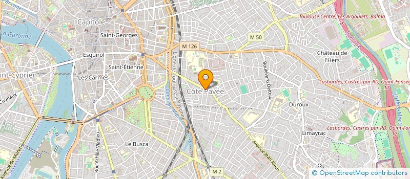 localisation de l'entreprise ASSURANCES 2M COURTAGE à TOULOUSE
