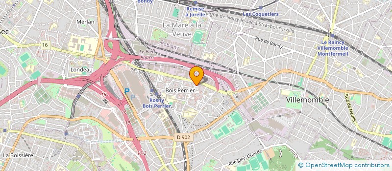 localisation de l'entreprise ASSURANCES 93 à ROSNY-SOUS-BOIS