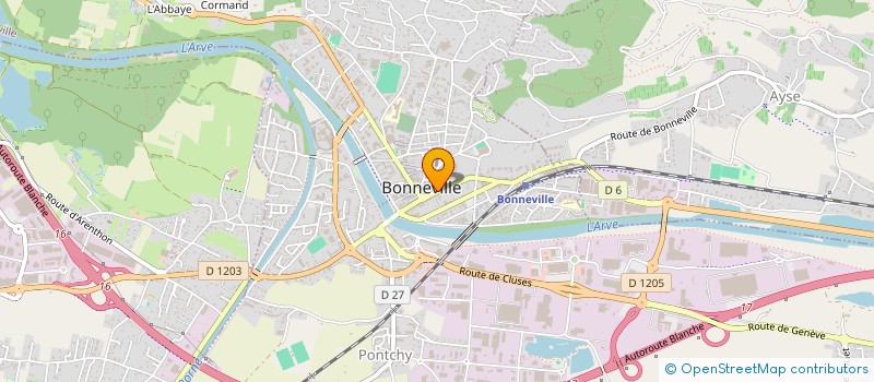 localisation de l'entreprise ASSURANCES AVENIR  BONNEVILLE