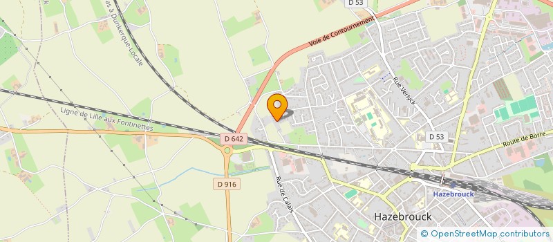 localisation de l'entreprise ASSURANCES BOULIER à HAZEBROUCK