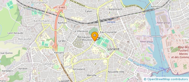 localisation de l'entreprise ASSURANCES BRETAGNE SELECTION - A.B.S. à LORIENT
