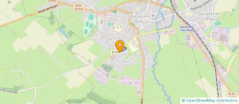 localisation de l'entreprise ASSURANCES BRIL COURTAGE à GOURNAY-EN-BRAY