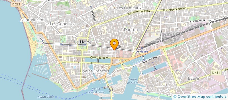 localisation de l'entreprise ASSURANCES CHAPUIS TARTARIN SPEC à LE HAVRE