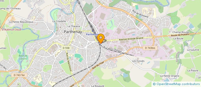 localisation de l'entreprise ASSURANCES CHATENET  PARTHENAY