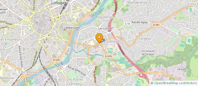 localisation de l'entreprise ASSURANCES CHIROL à LIMOGES