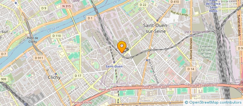 localisation de l'entreprise ASSURANCES CMVJ SASU à SAINT-OUEN-SUR-SEINE