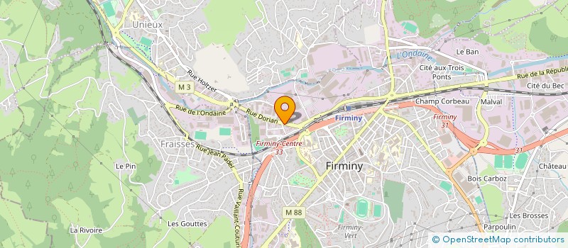 localisation de l'entreprise ASSURANCES CONSEILS 42  FIRMINY