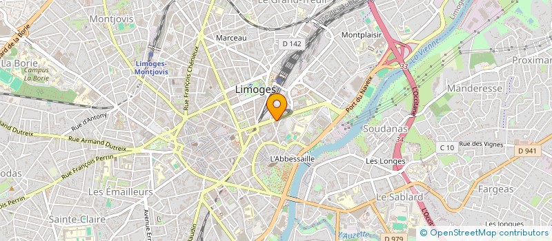 localisation de l'entreprise ASSURANCES CONSEILS DE BELLEFON, BUISSON PAR ABREVATION AC2B à LIMOGES