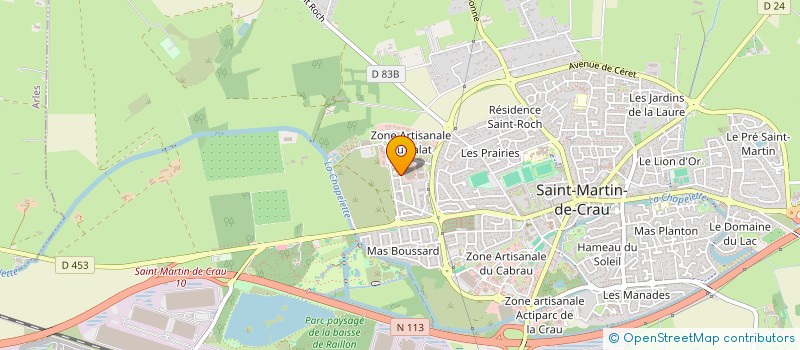 localisation de l'entreprise ASSURANCES CONSEILS PLACEMENTS A.C.P. à SAINT-MARTIN-DE-CRAU