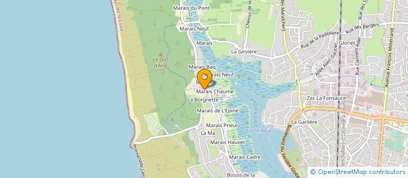 localisation de l'entreprise ASSURANCES COULEUR COURTAGE à LES SABLES D'OLONNE