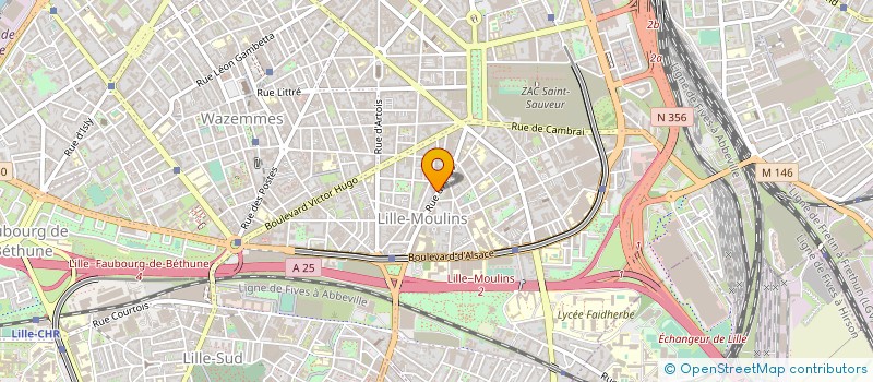 localisation de l'entreprise ASSURANCES COURTAGE DE FRANCE à LILLE