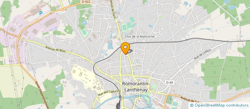 localisation de l'entreprise ASSURANCES COURTAGE DE LA REGION CENTRE  VIGNOUX-SUR-BARANGEON