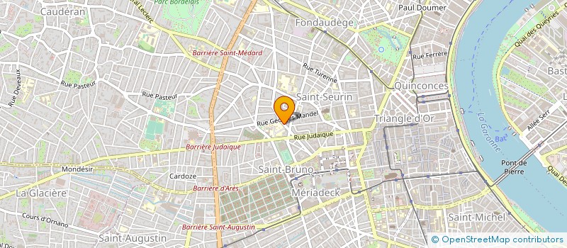 localisation de l'entreprise ASSURANCES COURTAGE EMMANUEL MEFFRAY à BORDEAUX