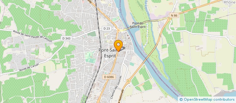 localisation de l'entreprise ASSURANCES DAUPHINE PROVENCE à PONT-SAINT-ESPRIT