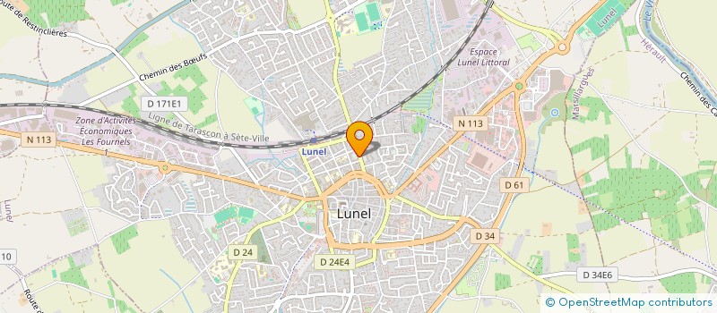 localisation de l'entreprise ASSURANCES DEVILLE DE PERIERE à LUNEL