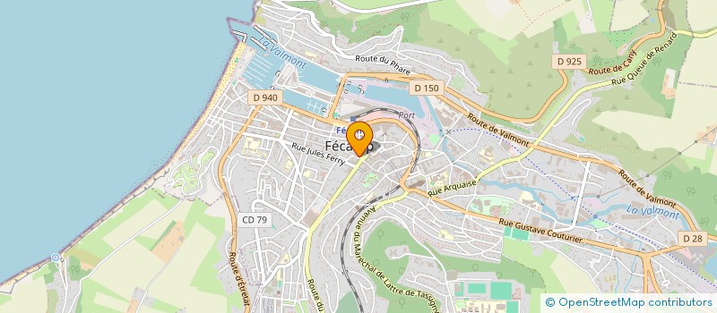 localisation de l'entreprise ASSURANCES DU LITTORAL  FECAMP