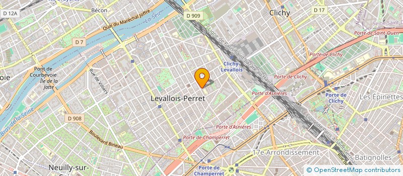 localisation de l'entreprise ASSURANCES ET COURTAGE NEUILLY SUR SEINE à LEVALLOIS-PERRET
