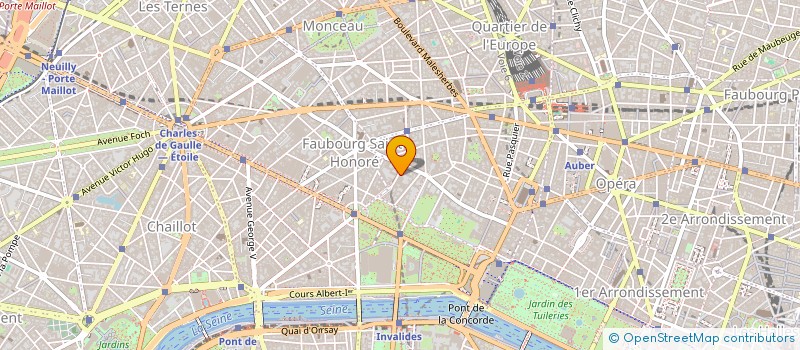 localisation de l'entreprise ASSURANCES ET CREDIT SAINT HONORE à PARIS